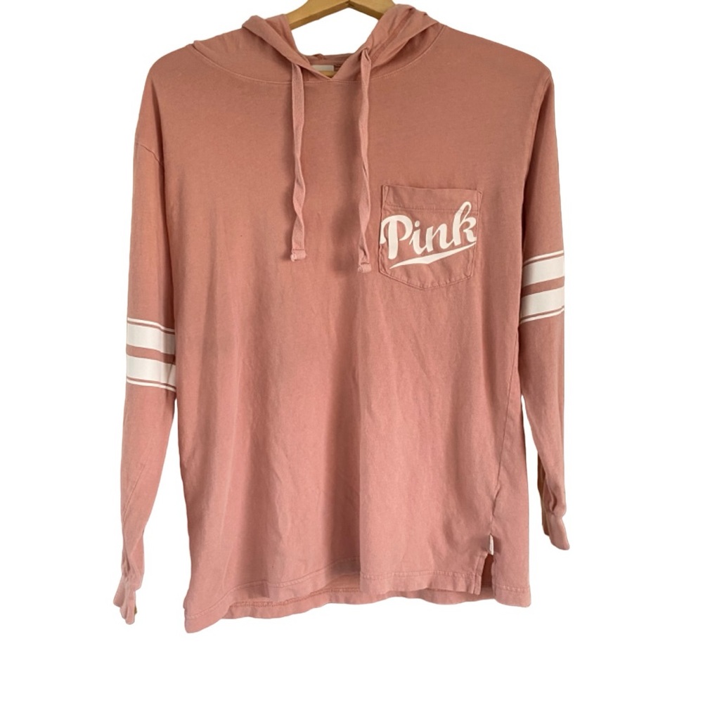 Pink Victoria's Secret Women's Pink Logo Light-weight Sweatshirt XS